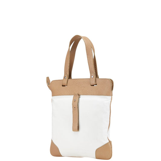 Burberry Nova Check Canvas Leather Tote Bag