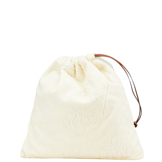 Loewe Anagram Drawstring Pouch Leather