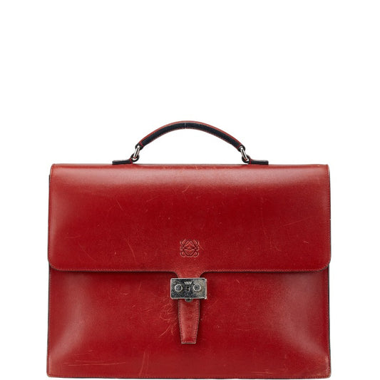 Loewe Anagram Leather Briefcase