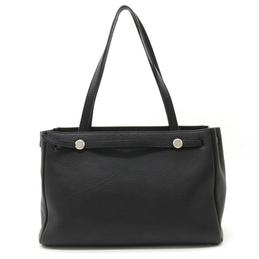 Hermes Cabana Tote Bag Black Leather