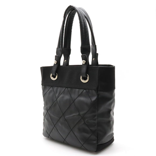 Chanel Paris Biarritz Tote PM Black Leather