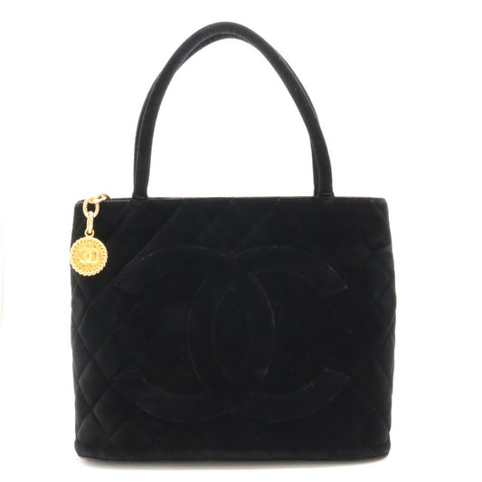 Chanel Velour Matelasse Coco Mark Tote Bag