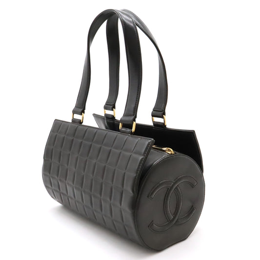 Chanel Leather Chocobar Handbag Black