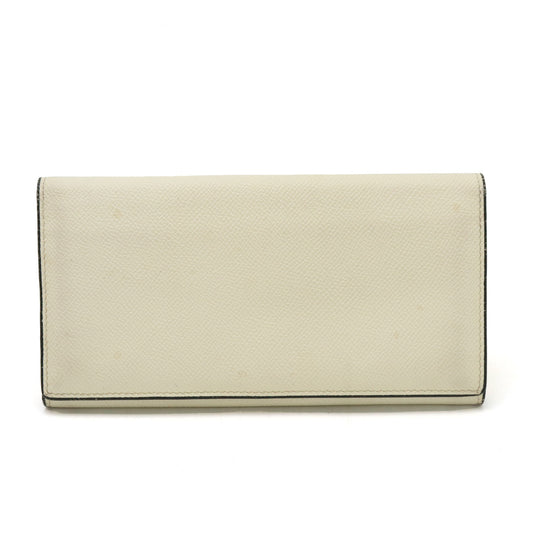 Valextra Leather Bifold Long Wallet