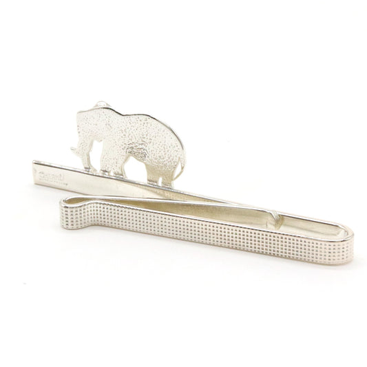 Hermes Silver Elephant Tie Pin