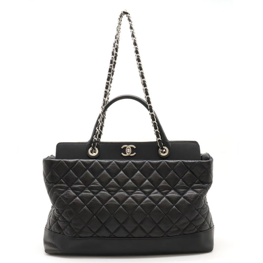 Chanel Leather Coco Mark Matelasse Portobello Tote