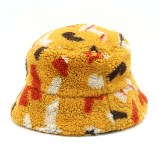 Fendi Bucket Hat Polyester Wool Yellow