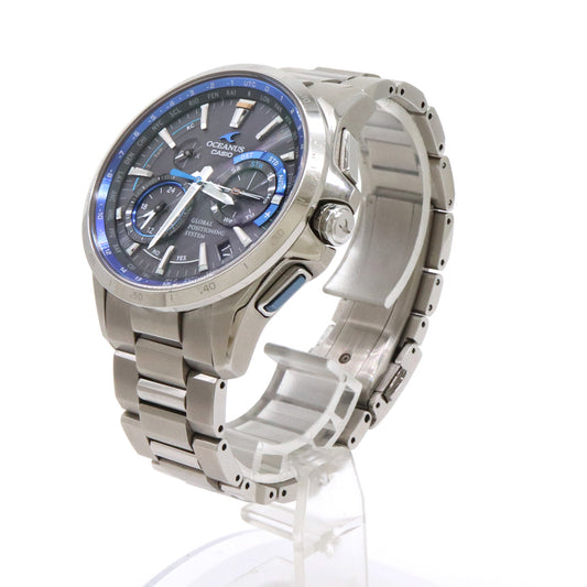 CASIO OCEANUS GPS Hybrid Solar Titanium Men's Watch OCW-G1000