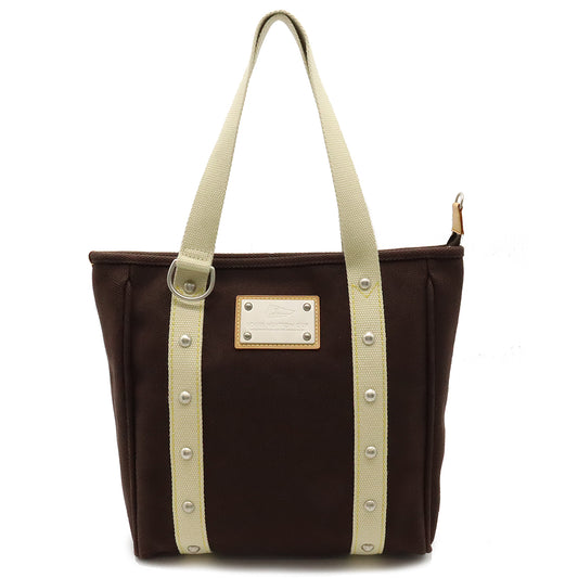 Louis Vuitton Antigua Cabas MM Tote Bag Brown