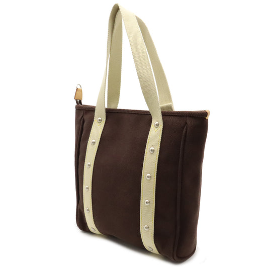 Louis Vuitton Antigua Cabas MM Tote Bag Brown