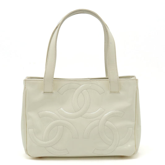 Chanel Triple Coco Mark Handbag Ivory