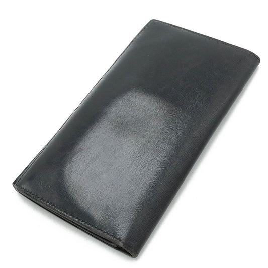 Hermes Black Leather Long Wallet