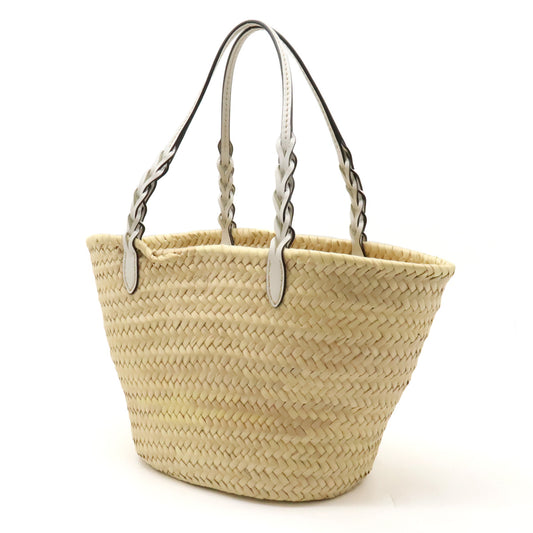 Prada Woven Palm Leather Tote Bag 1BG314