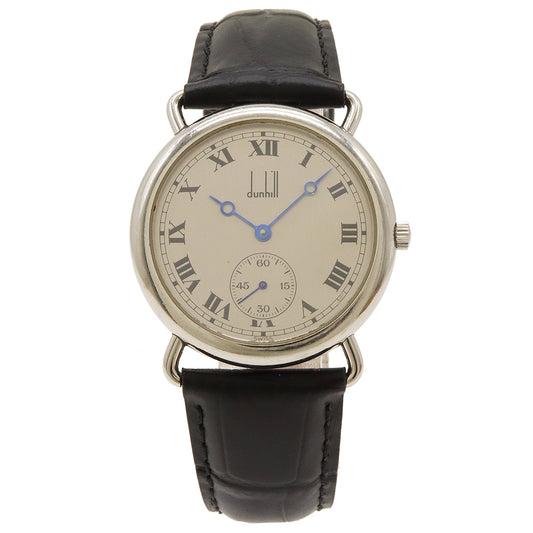 Dunhill Centenary Collection Silver Dial Leather Strap Watch