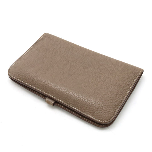 Hermes Dogon Duo GM Bifold Wallet Leather