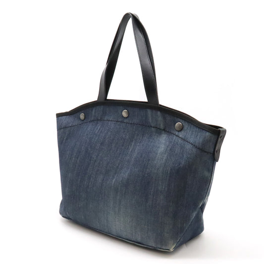 Prada Denim Leather Tote Bag 1BG310