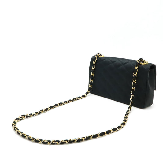 Chanel Satin Rhinestone Matelasse Chain Shoulder Bag