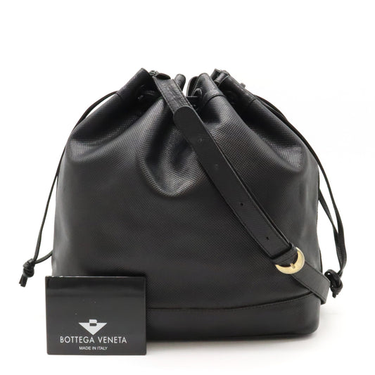 Bottega Veneta Leather Shoulder Bag Black