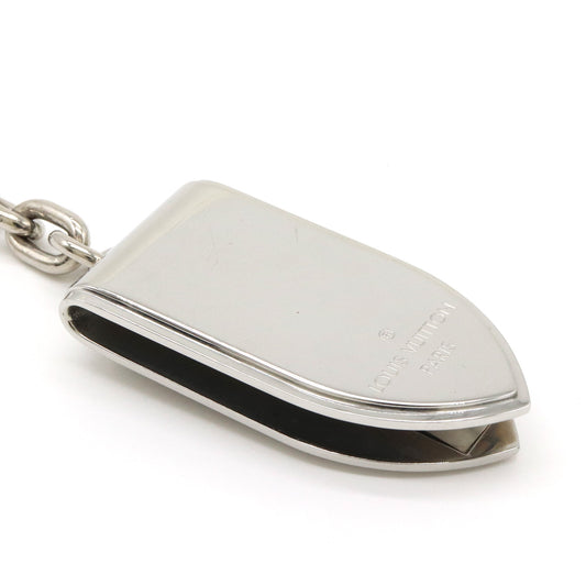 Louis Vuitton Silver Money Clip with Chain M66203