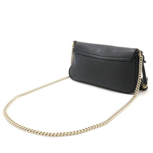 Gucci Soho Leather Shoulder Bag Black