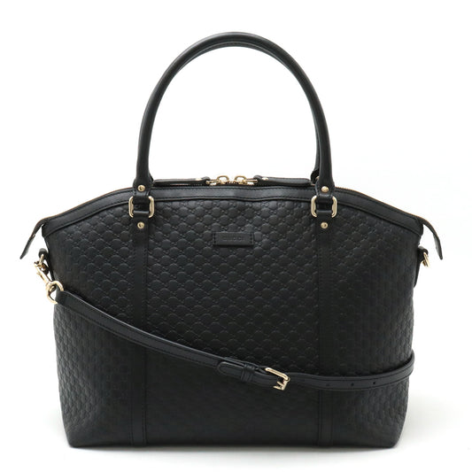 Gucci Microguccissima Leather Handbag Black