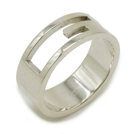 Gucci Branded G Open Ring Silver