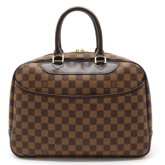 Louis Vuitton Damier Doeville Bowling Vanity Handbag