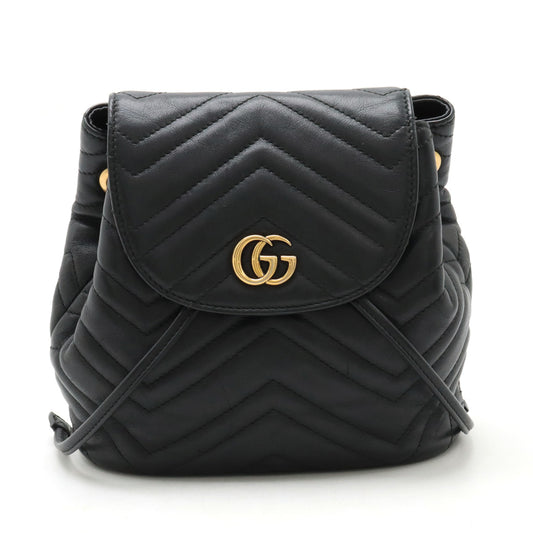 Gucci Leather GG Marmont Quilted Backpack