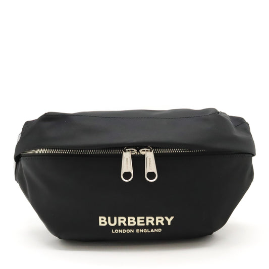 Burberry Nylon/Leather Sonny Waist Bag Black