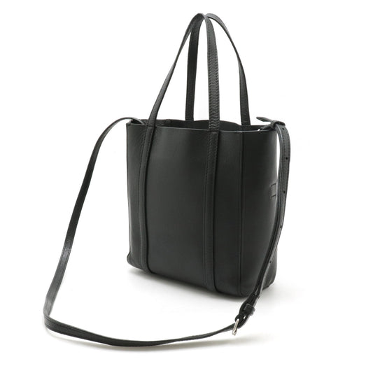 Balenciaga Leather Everyday Tote XXS Black