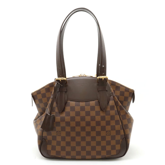 Louis Vuitton Damier Verona MM Shoulder Tote Bag