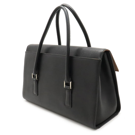 Burberry Leather Tote Bag Black