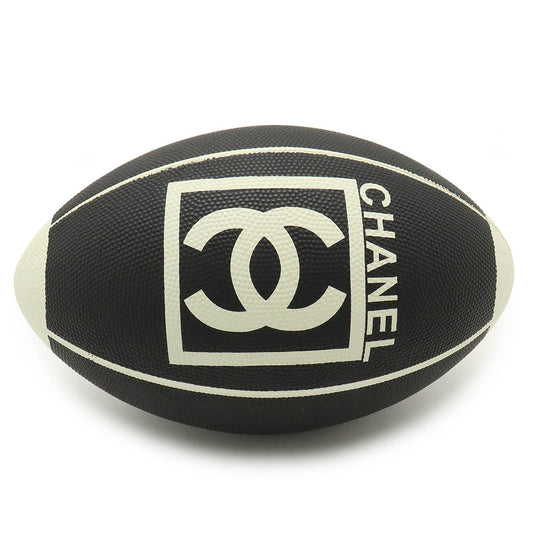 Chanel Rugby Ball Sports Line Black White