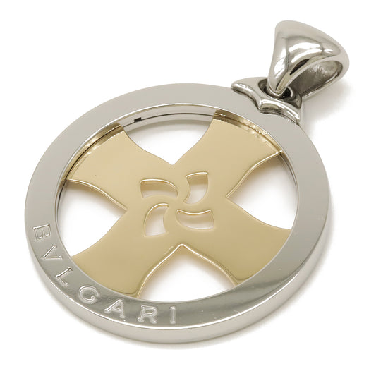 Bvlgari Tondo Cross Charm Pendant K18YG/SS