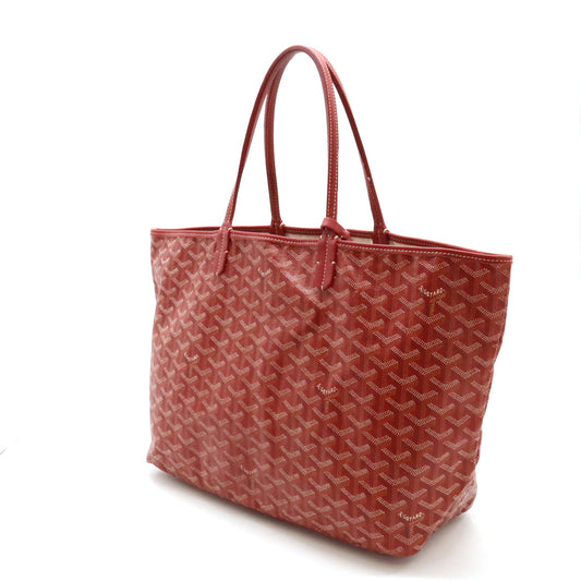 Goyard St. Louis PM Tote Bag Red White