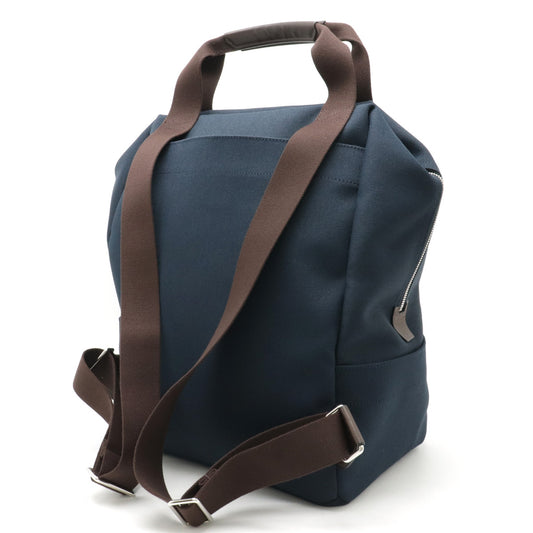 Hermes Canvas Leather Backpack