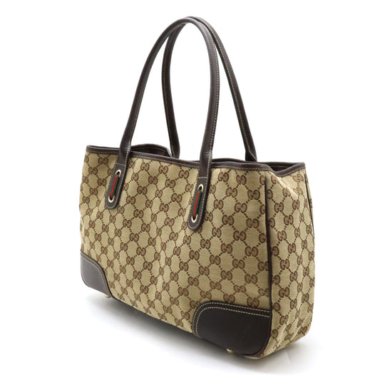 Gucci GG Canvas Princy Ribbon Tote Bag