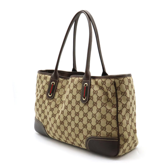 Gucci GG Canvas Princy Ribbon Tote Bag