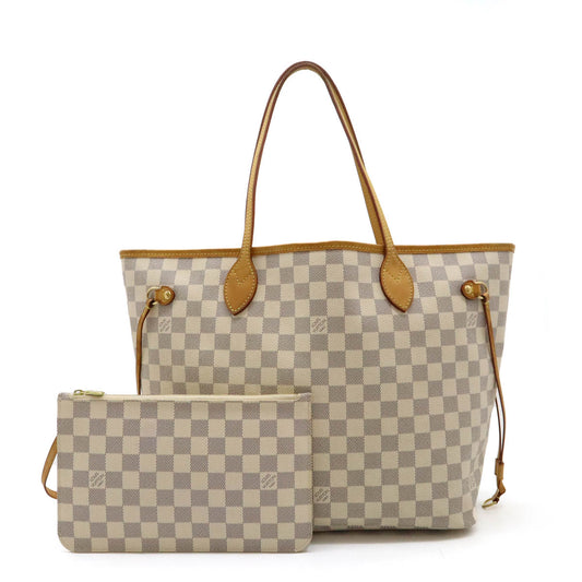 Louis Vuitton Damier Azur Neverfull MM Tote Bag N41361