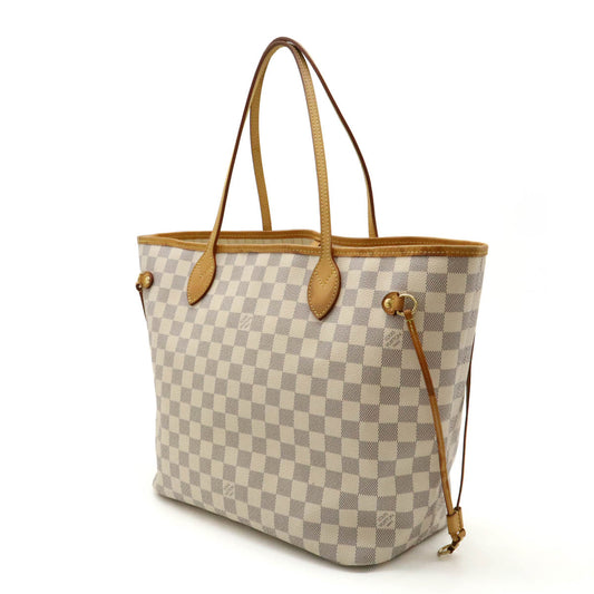 Louis Vuitton Damier Azur Neverfull MM Tote Bag N41361