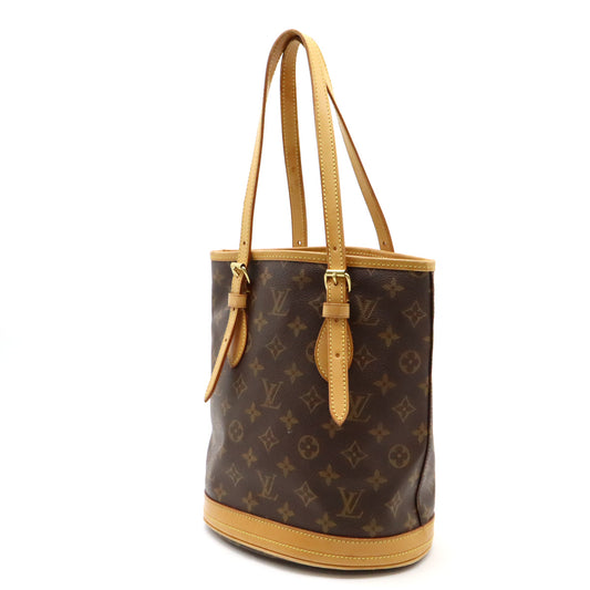 Louis Vuitton Monogram Bucket PM Shoulder Tote M42238