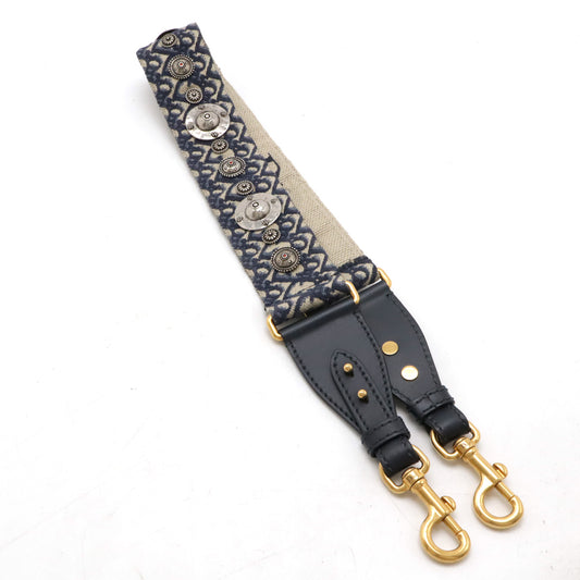 Dior Oblique Embroidery Medallion Shoulder Strap