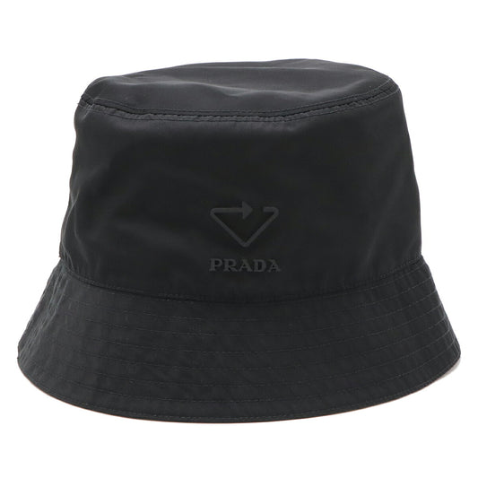 Prada Recycled Nylon Bucket Hat Black L