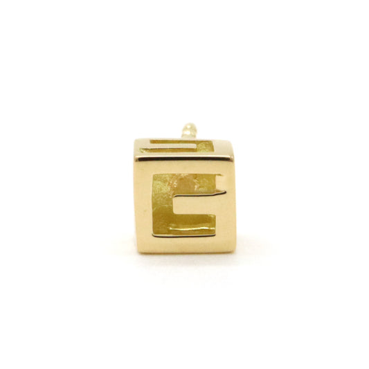 Gucci G Cube Motif Earring K18YG Yellow Gold