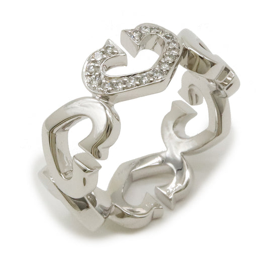 Cartier C Heart Ring Diamond K18WG