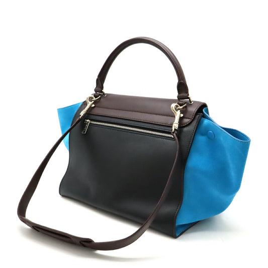 Celine Trapeze Medium Suede Leather Handbag