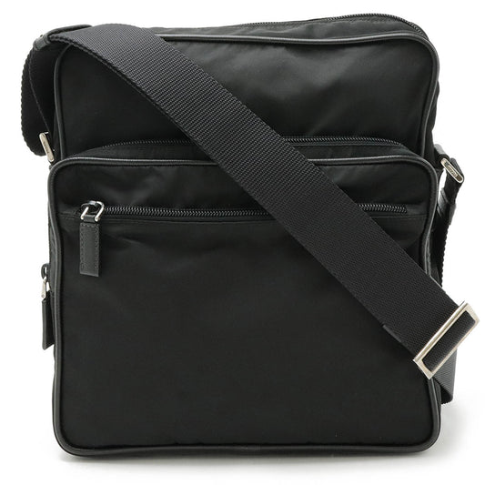 Prada Nylon Leather Shoulder Bag