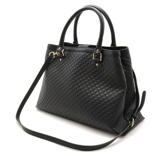 Gucci Microguccissima Leather Tote Bag Black