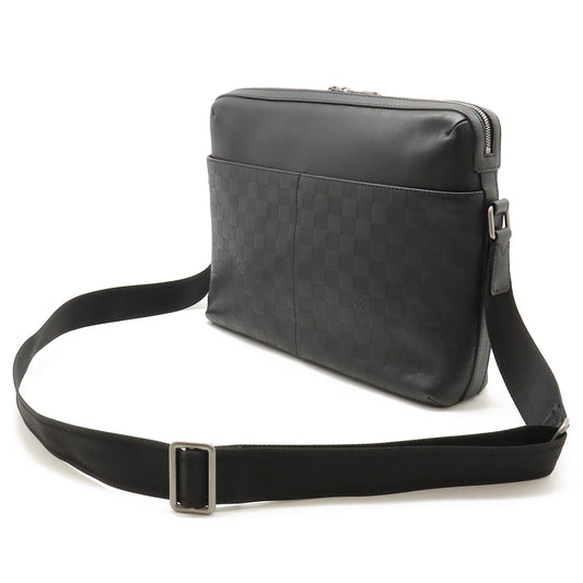 Louis Vuitton Damier Calypso MM Shoulder Bag Black