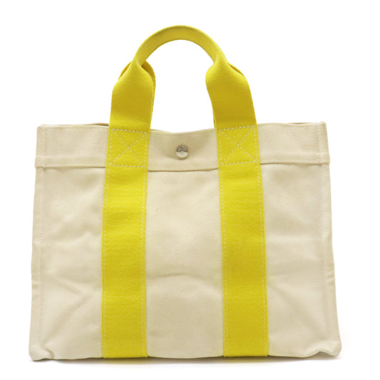 Hermes Bora Bora PM Canvas Tote Bag Yellow